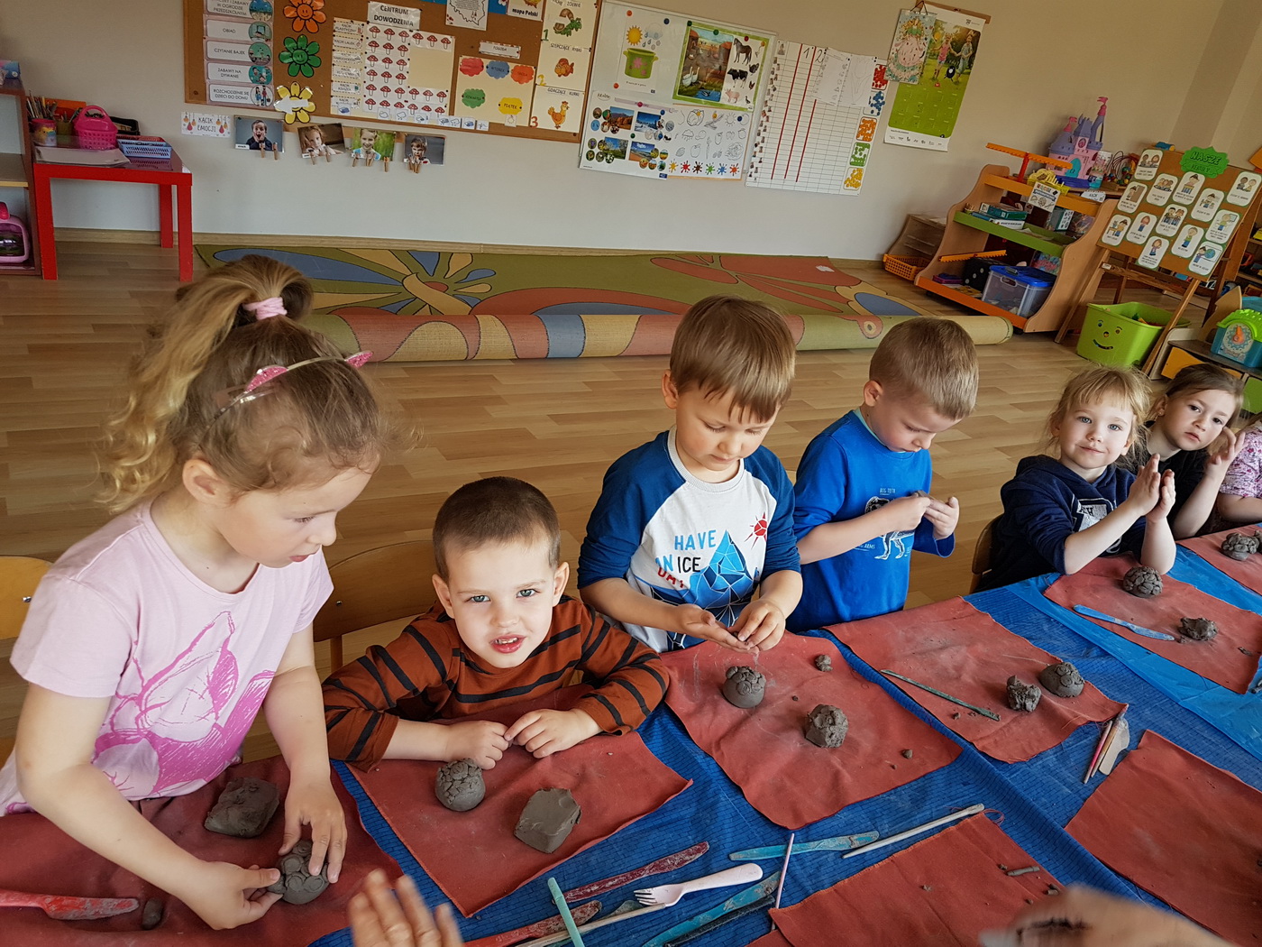 Warsztaty ceramiczne w grupie "Muchomorki"